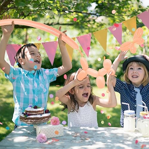 Miniatura 169 de Paquete de 260 globos largos, 100 globos negros de animales torcidos, globos mágicos largos de látex grueso para modelos de animales, Halloween