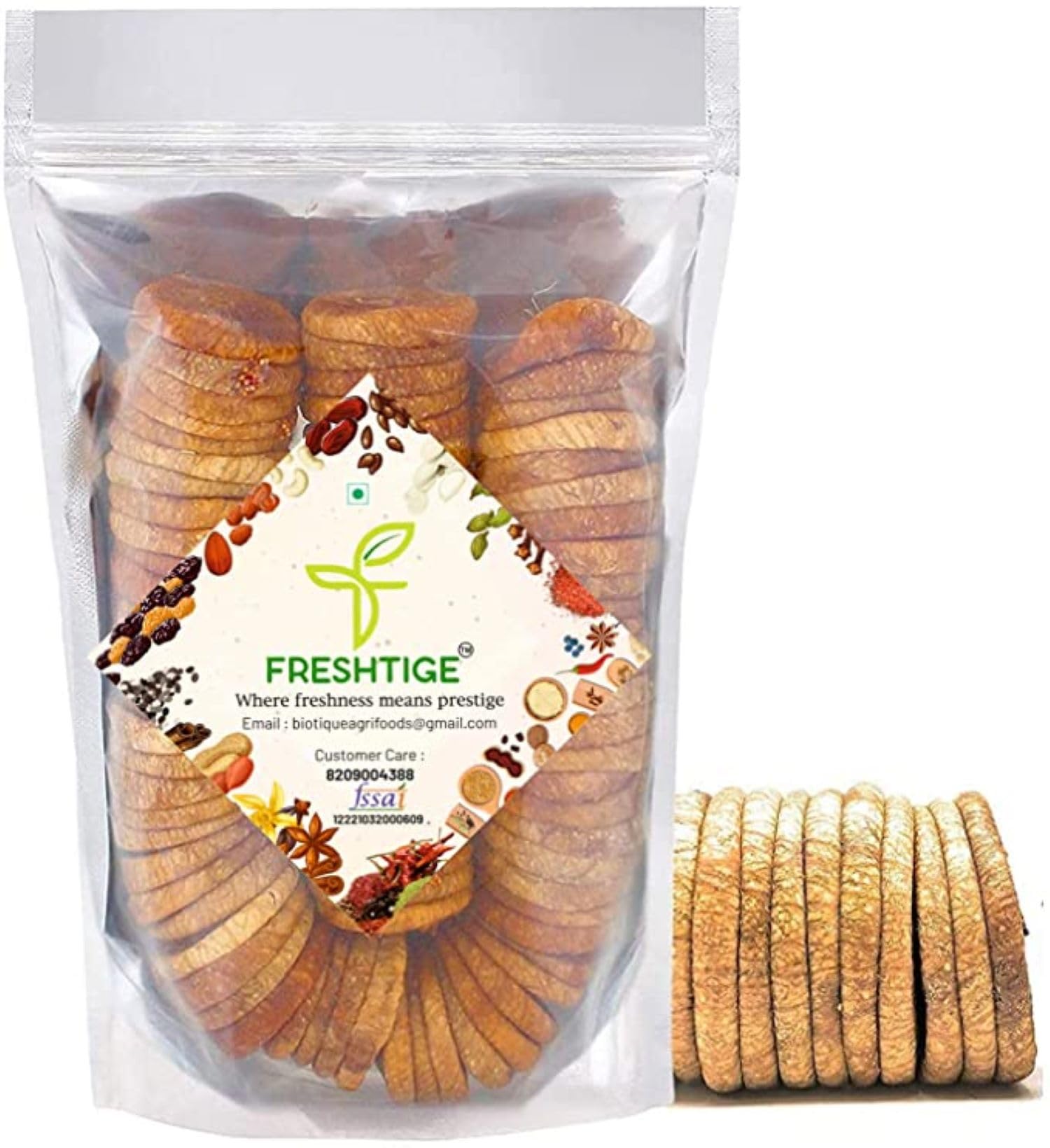 Freshtige Premium Anjeer Figs | Dry Anjir | Dried Figs Dry Fruits For Body Mass loss Good For Physical Health (Net Package of 1 KG)