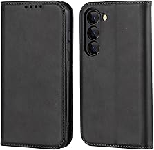 【Hamany】 Galaxy S23 Case, Book Type, Galaxy S23 Case, Card Storage, Magnetic, Smartphone Case for docomo SC-51D / au SCG19, Samsung S23 5G Leather, Shockproof, Durable Cover - Gentleman Black