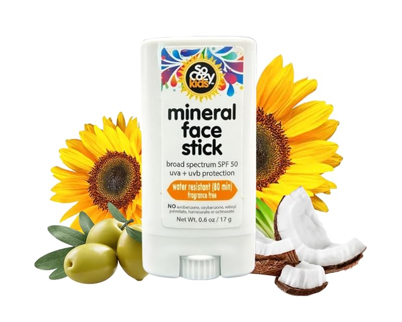 SO COZY Protetor solar facial em bastão mineral FPS 50, 17 g