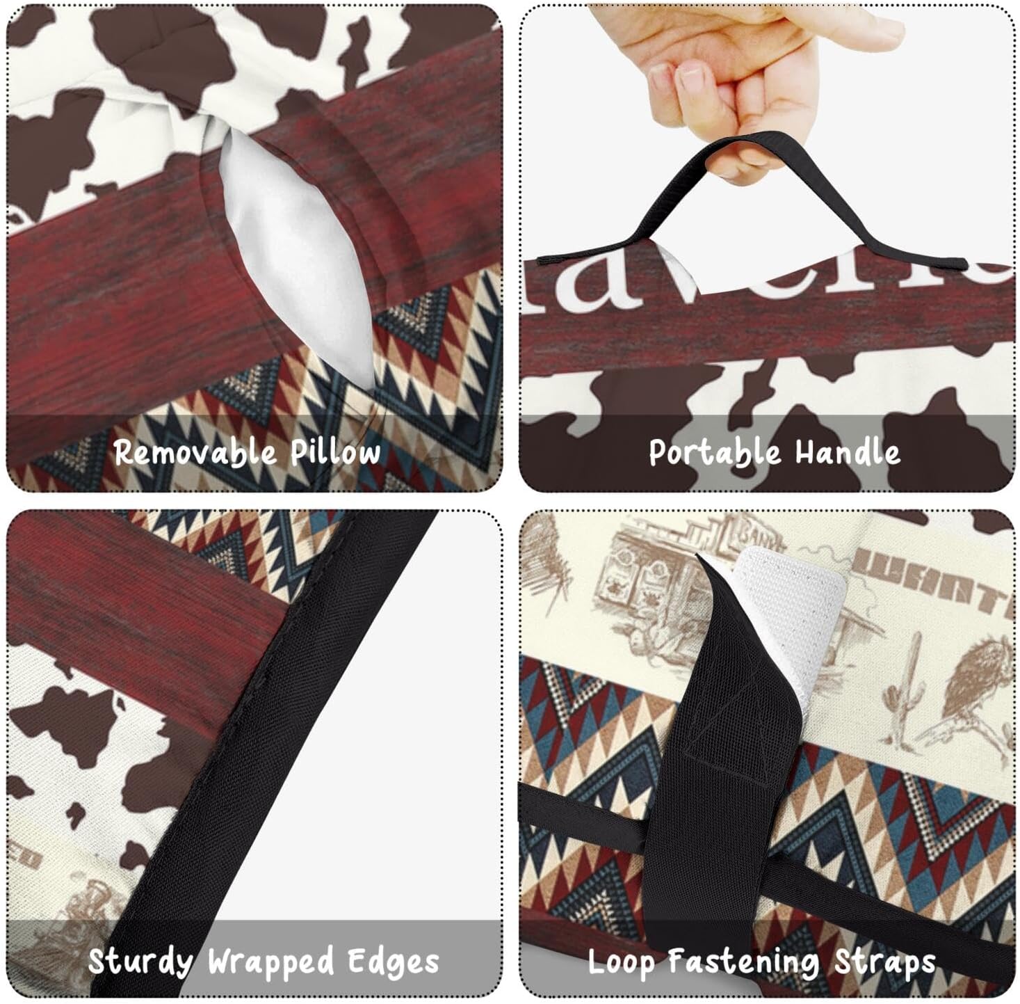 Personalized Western Cowboy Style Nap Mat Set with Name, Sleeping Bag for Boys, Customized Toddler Bed Mattress for Kids, Slumber Bags for Preschool, Daycare or Kindergarten, Toddler Sleep Sack