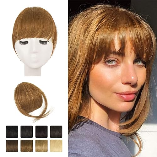 BARSDAR Real Human Hair Clip in Bangs - Human Hair