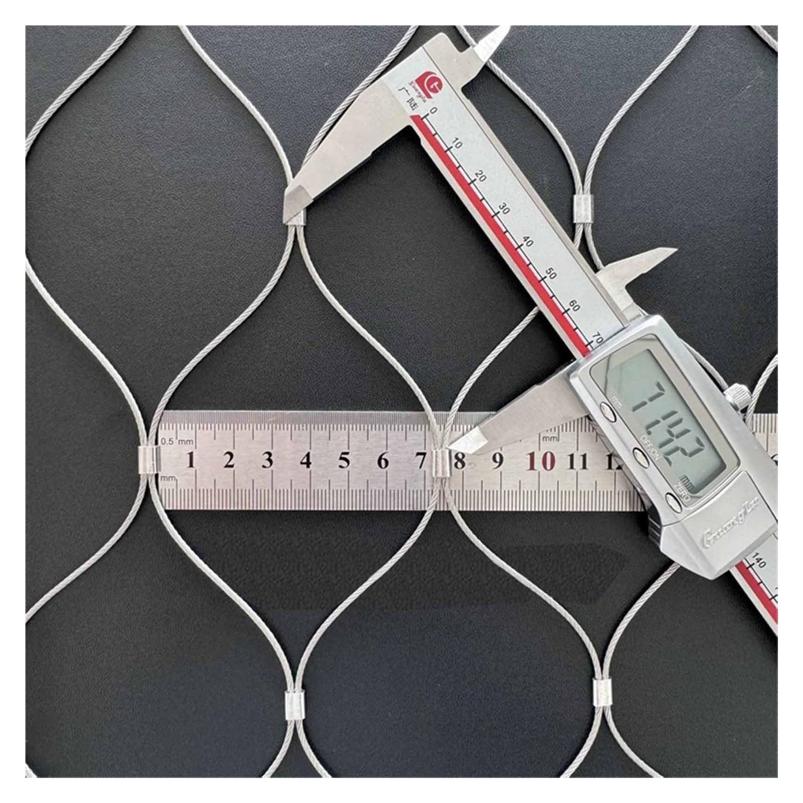 Filet de securite en acier inoxydable pour cloture de jardin et maille balcon