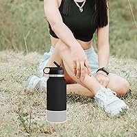 Vista 5 de Water Bottle Boot, Hexagon Texture Silicone Boot Protector Compatible with 12oz-24oz Hydro Sport Flask and More Water Bottles Anti-Slip Flex Boot