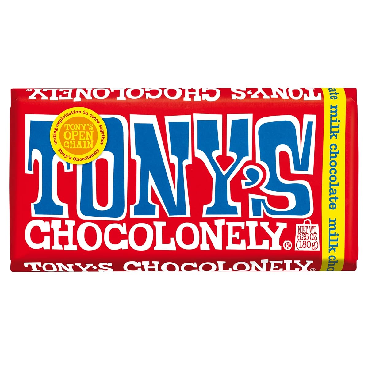 Tonys Chocolonely 32% Classic Milk Chocolate Bar, 6.35 Oz