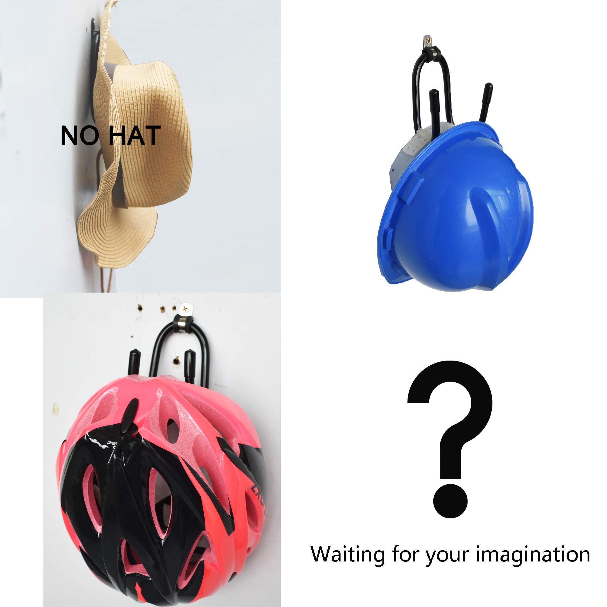 YYST Hut-Halter Set – 4 Aufhänger Inkl. Schrauben Für Autositz Oder Wand