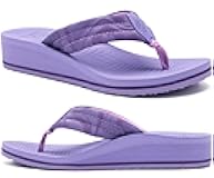 Women’s Flip Flops with Comfortable Arch Support Ladies Dressy Lightweight Wedge Flip-Flops Summer Soft Yoga Mat Platform Thong Sandals for Beach