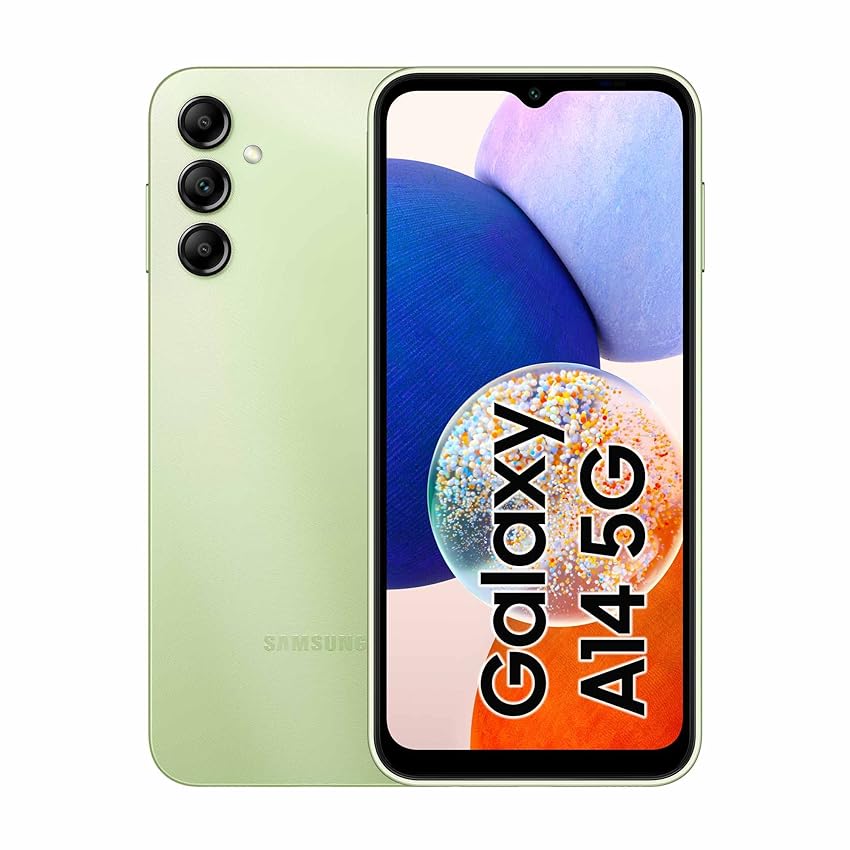 Immagine del prodotto Samsung Galaxy A14 5G Smartphone Android, Display LCD FHD+ 6.6'', 4GB RAM, 128GB Memoria interna espandibile, Batteria 5.000 mAh, Light Green (Versione italiana)