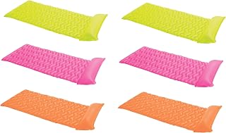 Tumbona para pileta flotante con reposacabezas Tote 'N Float Wave Mat (paquete de 6)