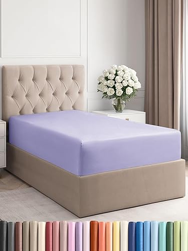 Miniatura 573 de King Fitted Bed Sheet - Bottom Single Fitted Sheet Only - Ultra-Soft Hotel Luxury Bedding w/ 8-16 Inch Deep Pockets - Breathable, Cooling & Wrinkle