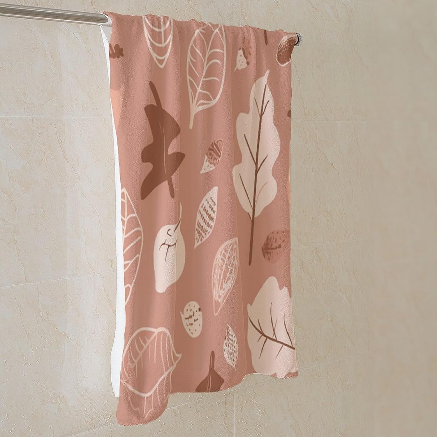 Nature-Based Patterns Towel Vacation Accessories Essentials Soft Lighterweight，Bath Towel for Adults Women Men，Bath Towels Gift for All Occasions, Machine Washable.
