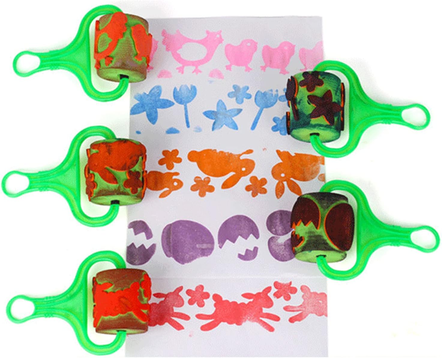 TNIU 5PCS EVA Roller Rush Painting Sponge Brush Paint Set Kit for Canvas Ceramic Art & DIY Projects Graffiti Home Decoration Present Gift