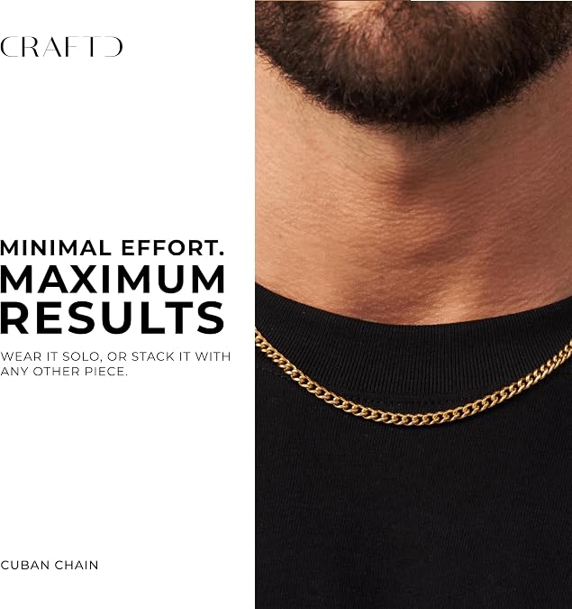 CRAFTD | Cuban Link Chain Necklace | Gold & Silver Jewellery