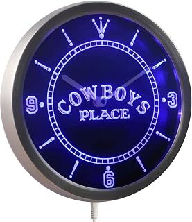 ADVPRO nc0363-b Western Cowboys Place Bar Beer Neon Sign LED Wall Clock