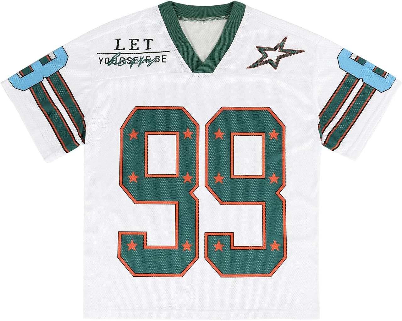 Arssm Mens Jersey Shirts Graphic Tees Oversized V Neck Y2K Streetwear Loose T Shirt Tops