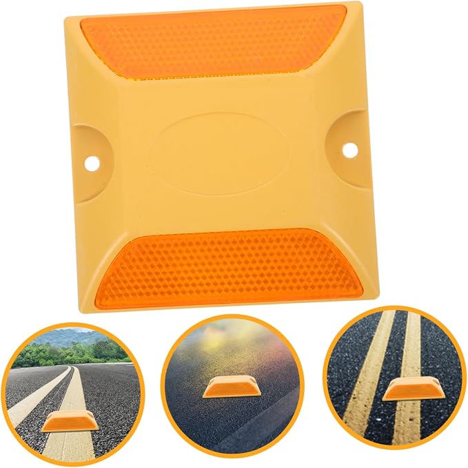 4 piezas de marcas reflectantes para carretera miniatura 7