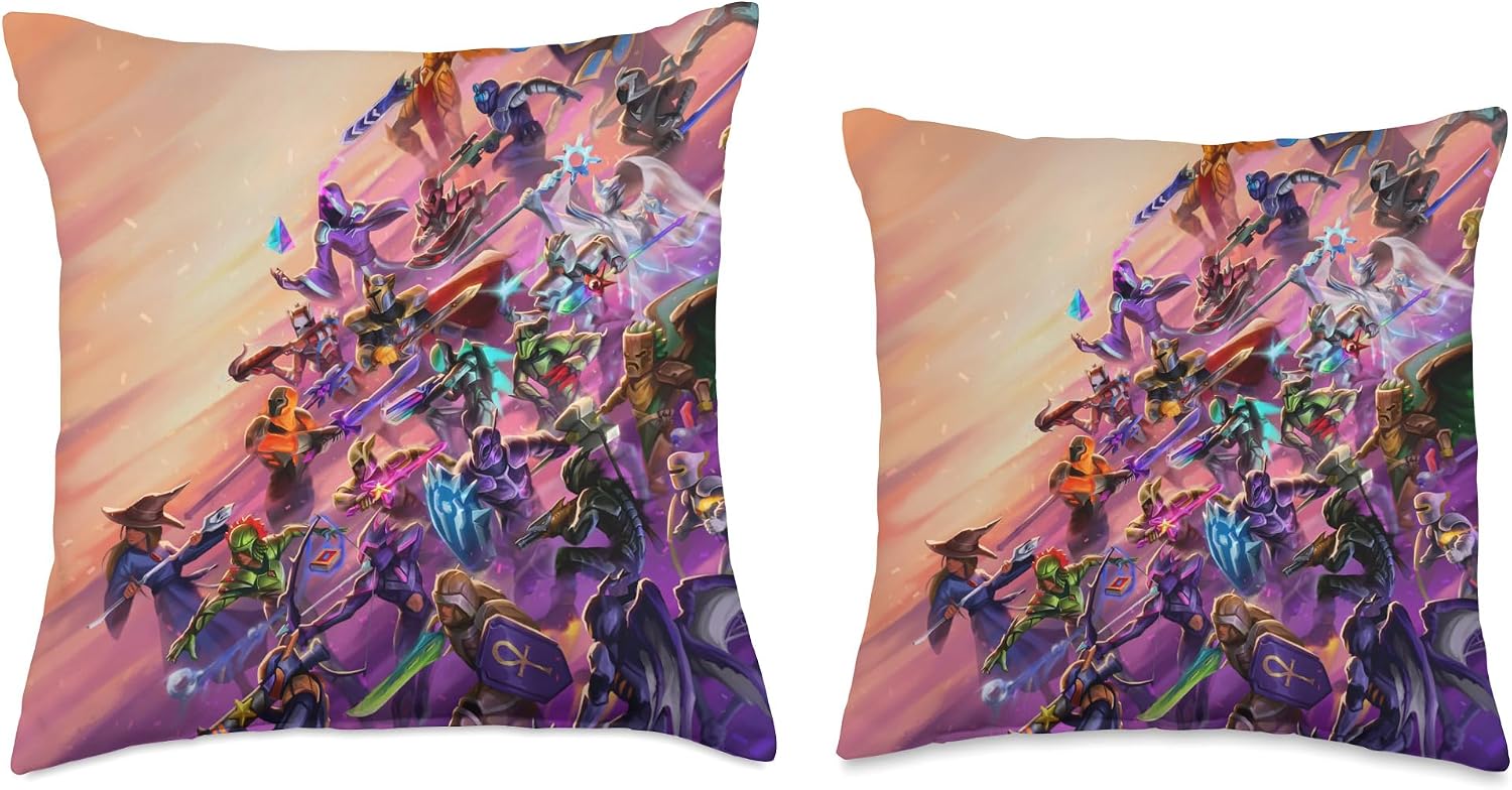 Heroes of Terraria Throw Pillow