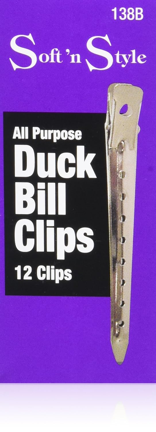 Soft 'N Style 12 All Purpose Duck Bill Hair Clips