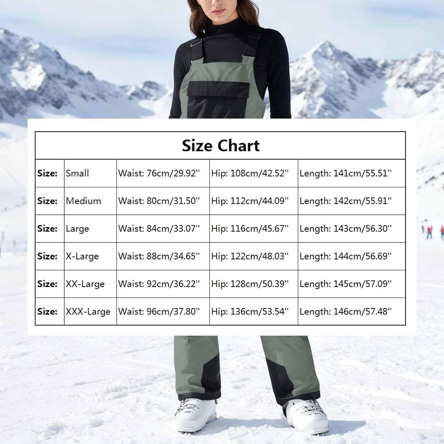 Snow Pants Womens Snow Bibs Ski Pants Winter Waterproof Insulated Bib Snowboard Pant Ski Jumpsuit Coveralls Overalls