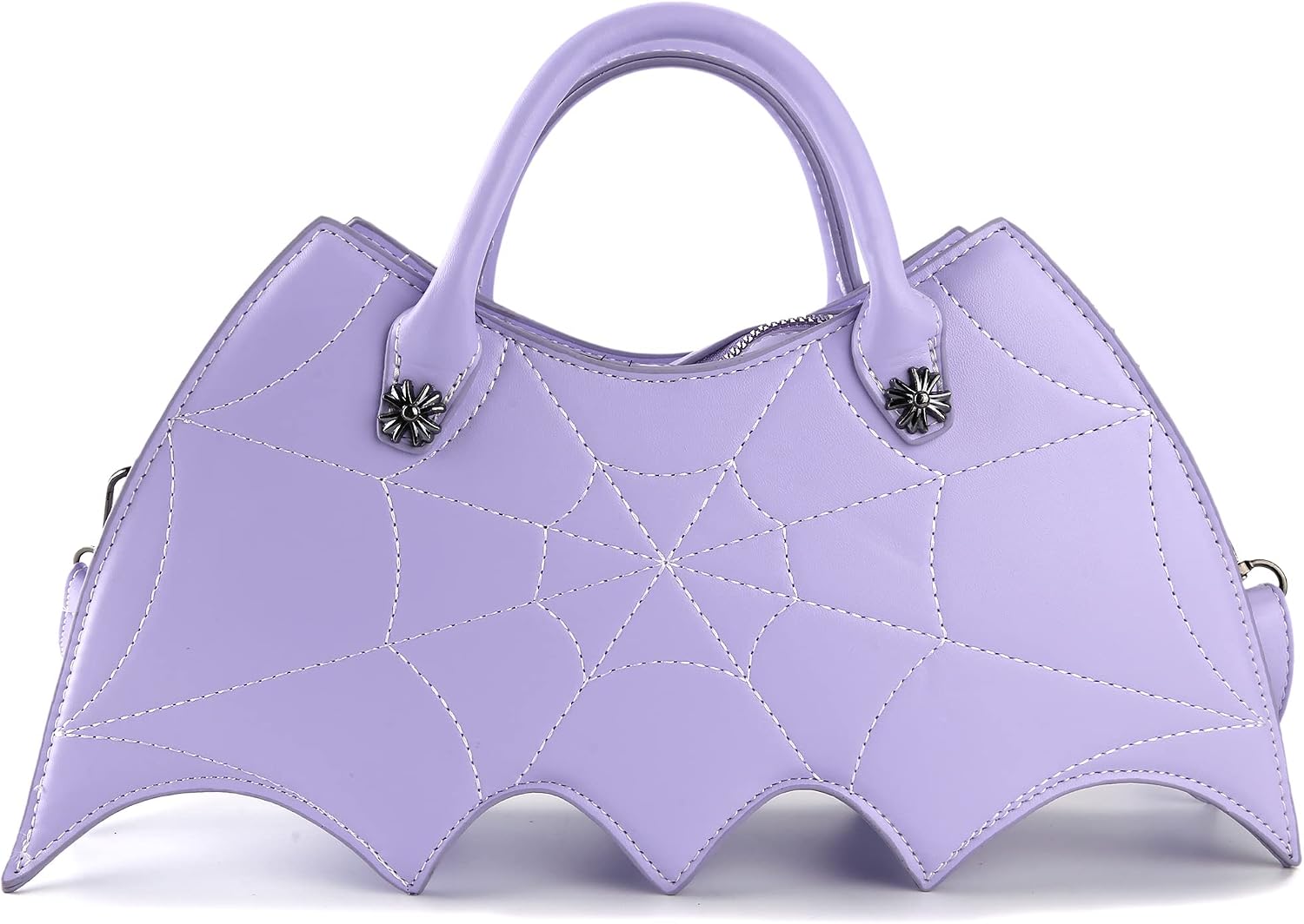 Bat wing Shoulder bag,PU Spider Web Crossbody Handbag for Women