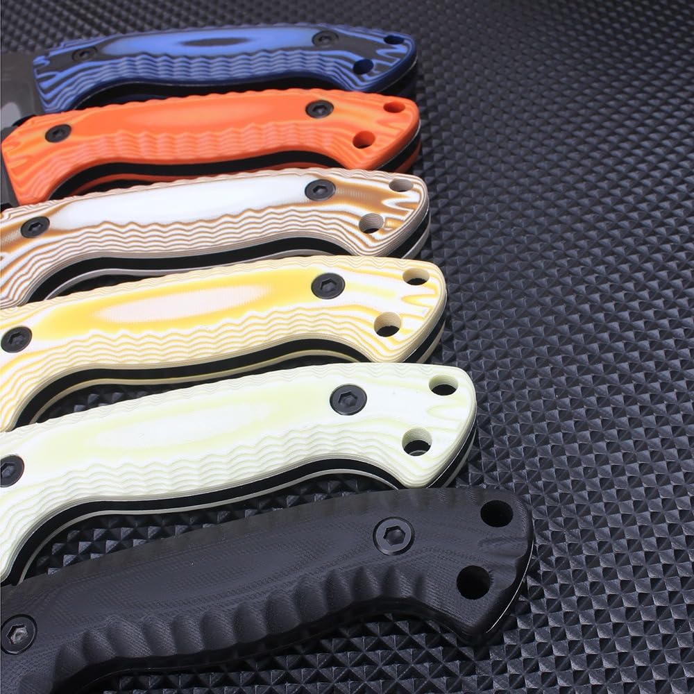 Generisch Feststehendes D2-Messer mit G10-Griff, Gesamtlänge 17,5 cm， Gelb | Kompaktes Modell mit 9 cm Klinge, 409 g Eigengewicht und Scheide zur übersichtlichen Aufbewahrung für Erwachsene.