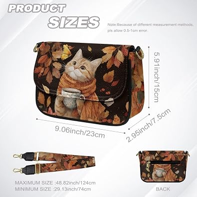 BIGCARJOB Crossbody Bag for Women Leather Shoulder Bag Crossbody Trendy Sling Bag for Travel