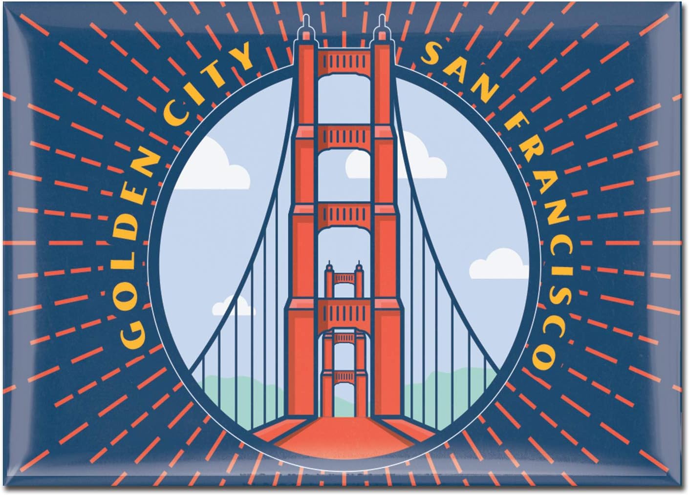 WinCraft Destination California SAN Francisco City/California SAN Francisco Metal Magnet 2.5" x 3.5"City/California SAN Francisco Metal Magnet 2.5" x 3.5", Multi, NA