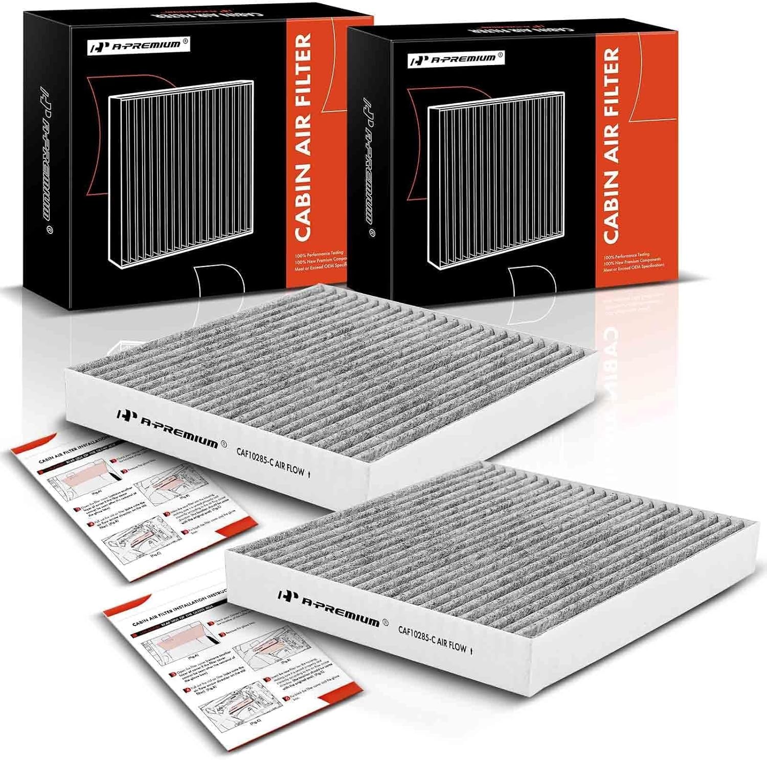 A-Premium Cabin Air Filter with Activated Carbon (2-Pack)