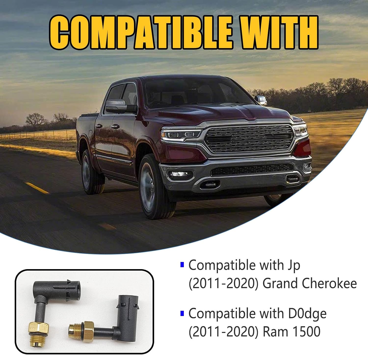 2 PCS Air Suspension Elbow Strut Repair Kit – Compatible with Jp Grand Cherokee (2011-2020) & Dodge Ram 1500 (2011-2020) – Replaces #68084809AA, 68059905AB, 68059905AC, 68029903AC, 68059905AD