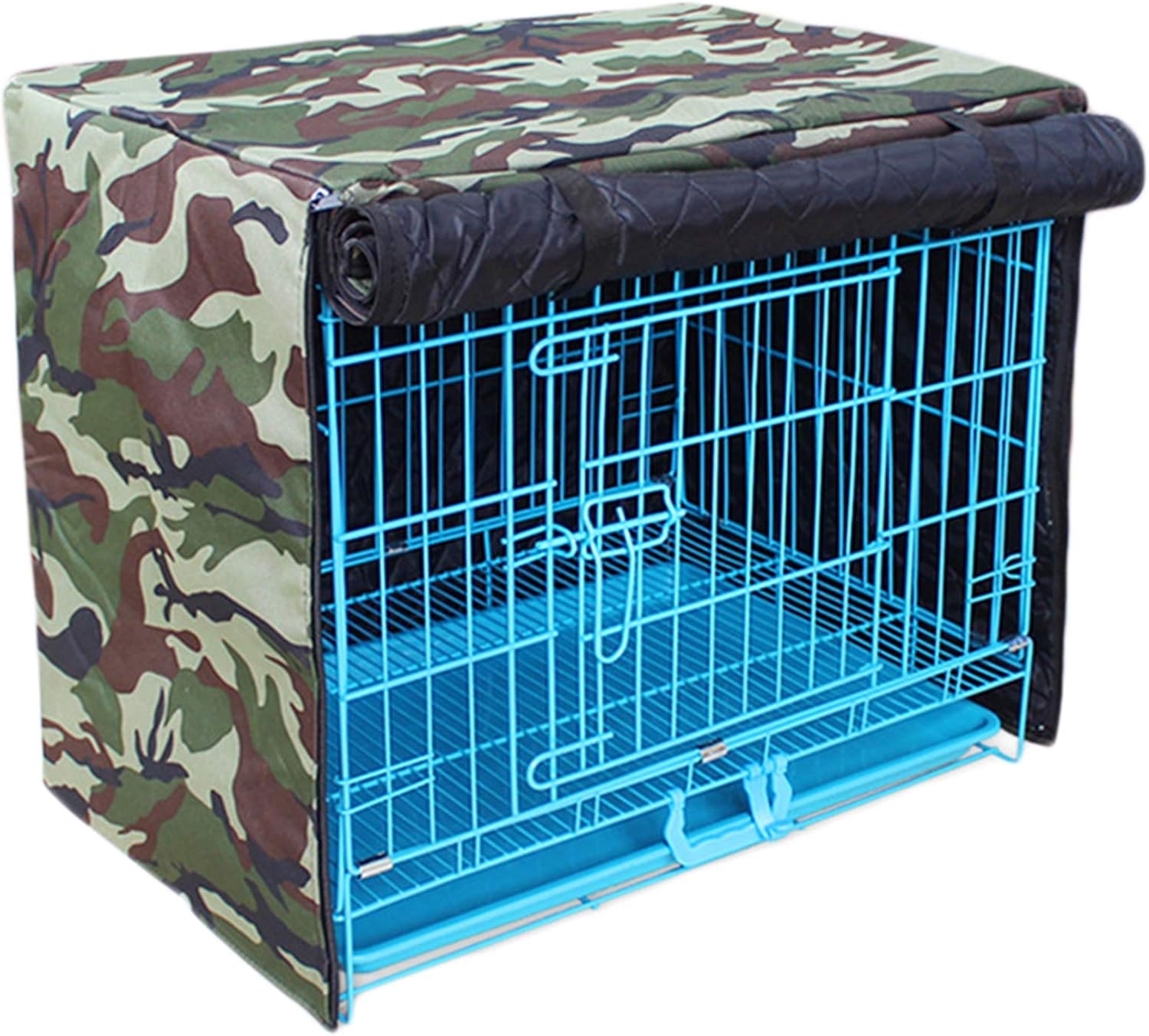 STTC Dog Crate Cover, Waterproof Dog Cage Cover for Wire Crates Outdoor Pet Kennel Crate Cover Kennel Accessories, Easy to Put On Take Off and Adjust,XL