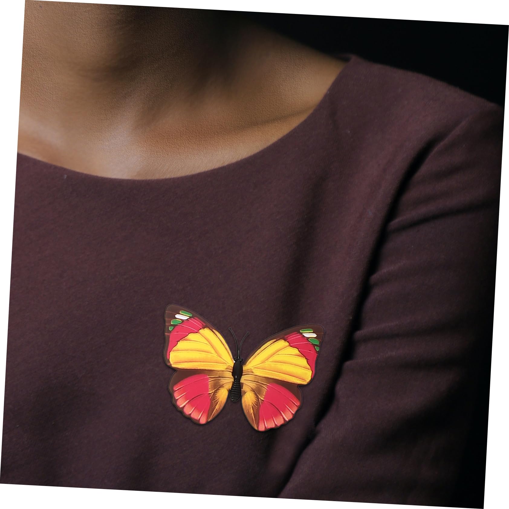 Pin Decorativo de Mariposas Pvc 100piezas para Mochilas y Sombreros | Diseño Delicado y Variedad de Estilos, Fácil de Llevar y Guardar, Adecuado para Decorar Accesorios