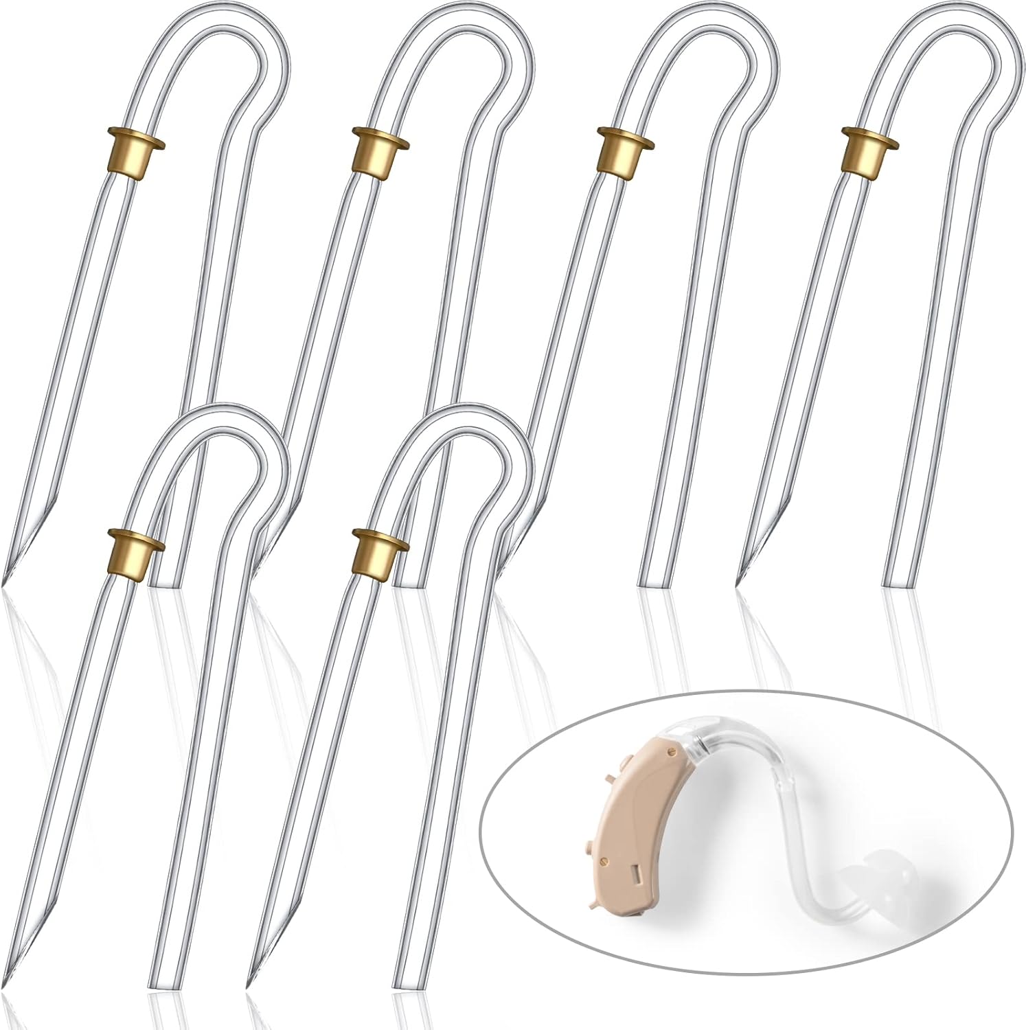 Hearing Aid Tubes Preformed BTE Earmold Tubing 3.5 x 2 mm Hearing Aid