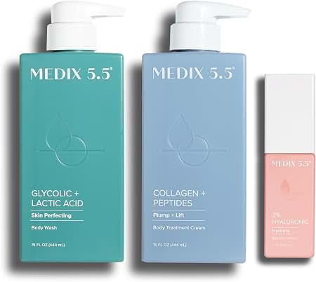 Amazon.com: Medix 5.5 Glycolic Acid Body Wash + Collagen + Peptide