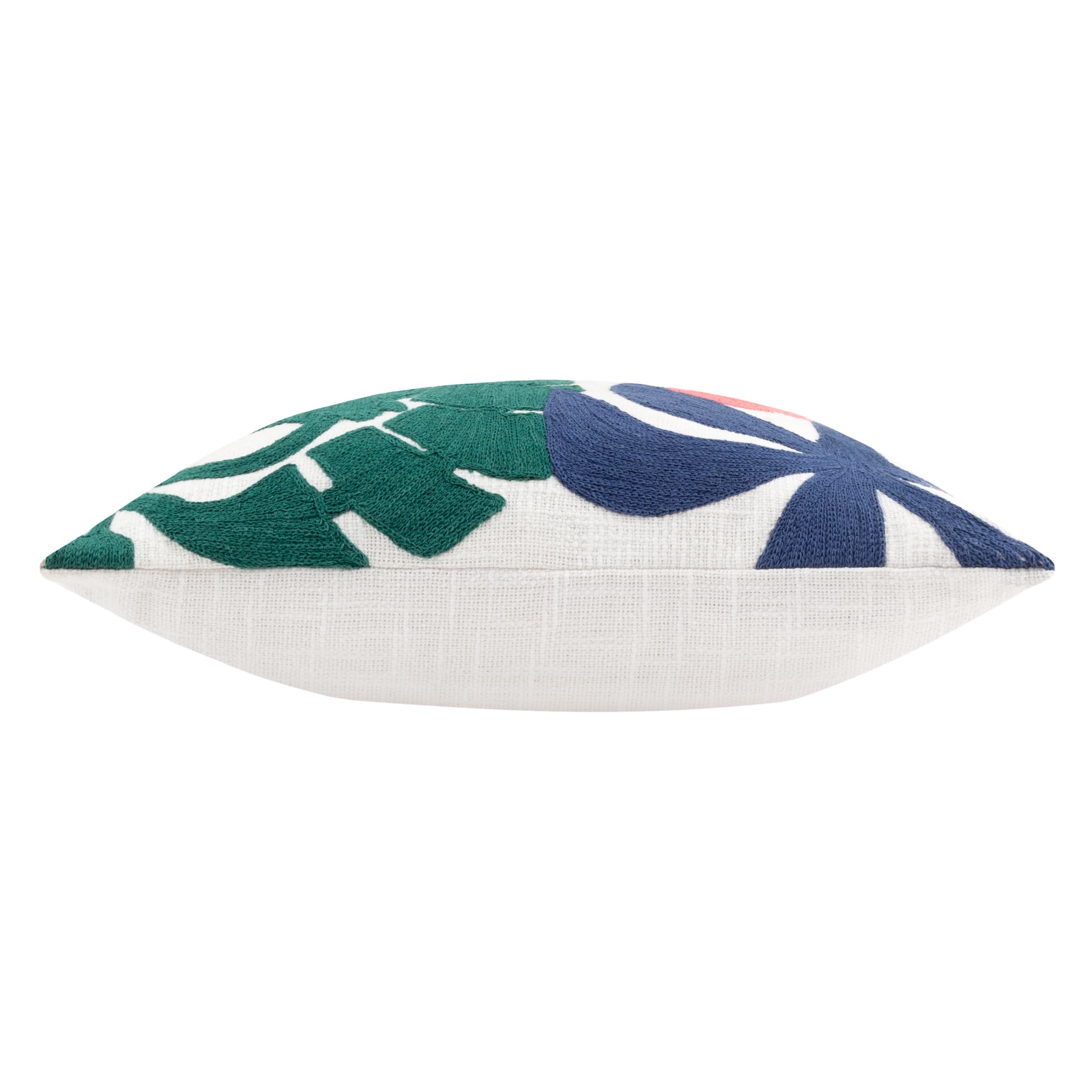 furn. Marula Embroidered Cotton Cushion Cover, Multicolour, 43 x 43 cm (Pack of 1) - Image 3