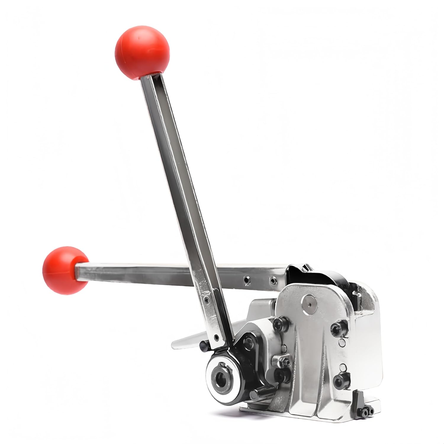 Steel Banding Strapping Kit, Manual Edge Banding Trimmer Machine, Metal Banding Strapping Tool for 1/2"-3/4" Metal Packing Strap, High Strength Strap Tensioner Sealer for High Tensile Pallet Packaging