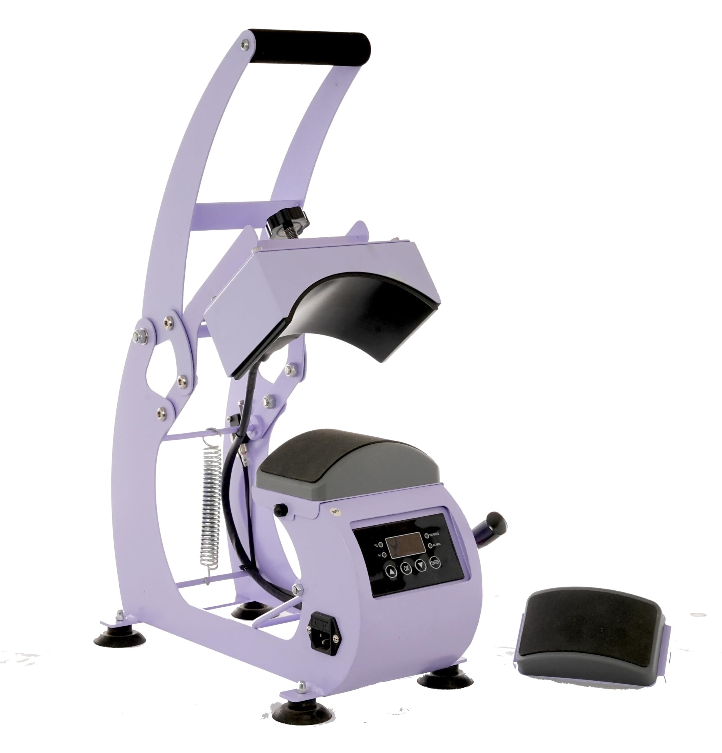 Cap Press Hat Press Heat Press Machine 9.5 x 15 cm Manual Heat Press Heat Press 360° Rotation Caps Heat Press Machine with Digital LED Temperature and Time Controller EU 220V