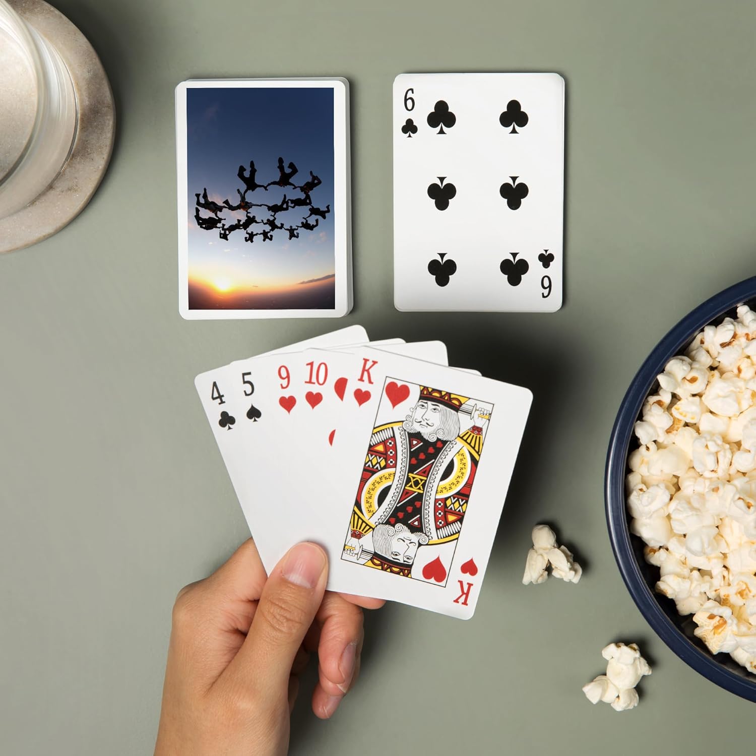 Lantern Press Skydiving Scene, 52 Playing Cards for Adults, Poker Size Card Deck