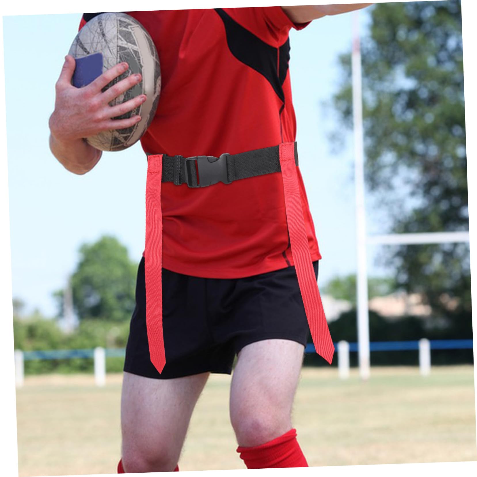 SUPVOX Bandiere e Cinture da Football Americano Regolabile per Adulti e Ragazzo Ragazza Attrezzatura Sportiva per Allenamento e Giochi di Squadra al Chiuso Aperto