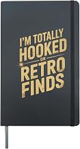 Vintage Label Collectors Ephemera Enthusiasts Nostalgia Fans Hardcover Journal, Black