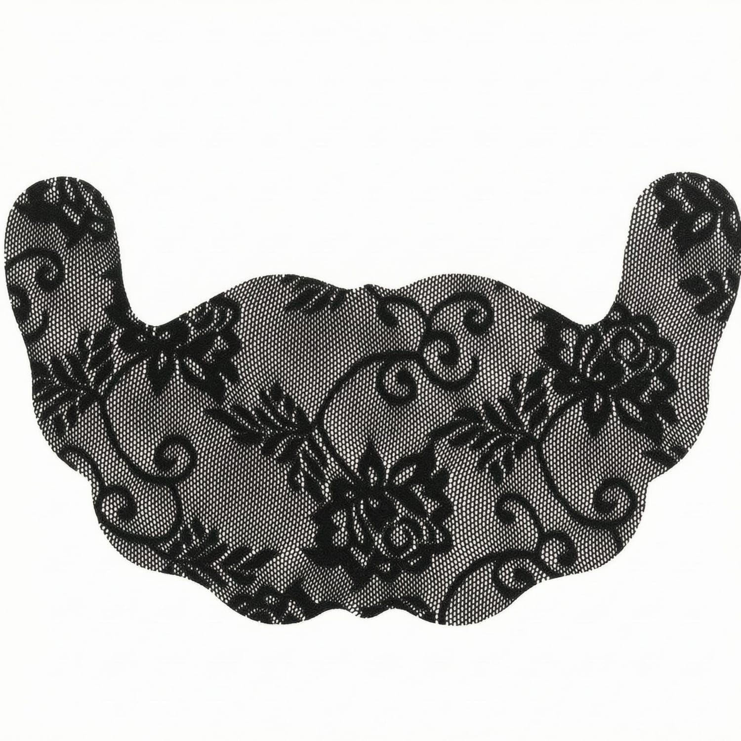snappsy Scalloped Edges Lace Nipple Cover U-Shaped Adhesive Nipple Cover Thin Breast Pastie Lightweight for Special-Occasion Wear, Black, B-picture-19