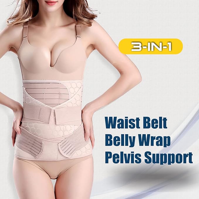 Faja Postparto ChongErfei 3 en 1 Beige XL miniatura 2