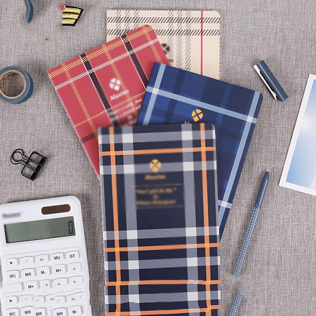 Notebooki zeszyt do ściegów 16k A5 praca domowa student notatnik seria kratka 8 opakowań papieru (kolor: różny, rozmiar: 18,7 * 25,8 cm)