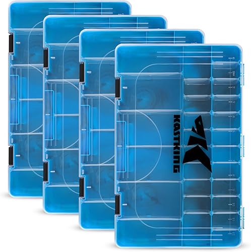 Miniatura 17 de KastKing Cajas de aparejos, caja de plástico, caja organizadora de almacenamiento de plástico con divisores extraíbles, almacenamiento de aparejos