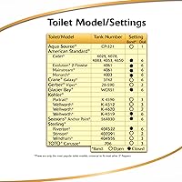 Vista 5 de Korky Aleta universal para inodoro ultra estándar de 2 pulgadas, goma de larga duración, fácil de instalar, fabricada en EE. UU., 100BP