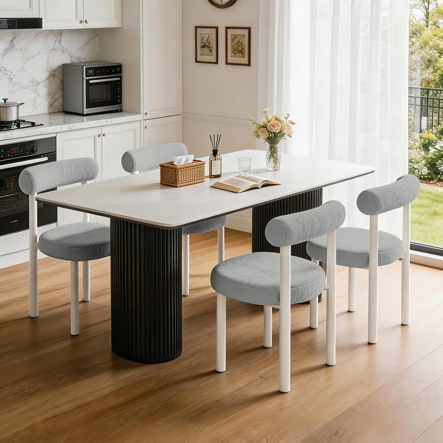 Amazon.com: XUEGW Modern Dining Chairs Set of 4, Kitchen Chairs for ...