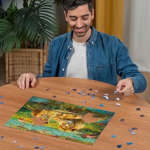 Foto 3 de 4 de Ravensburger 12000220 - Leones en la sabana - puzzle 500 piezas