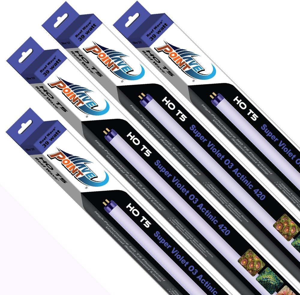 Wave Point 4-Pack Reef Wave HO T-5 39-Watt Universal Aquarium Lamp