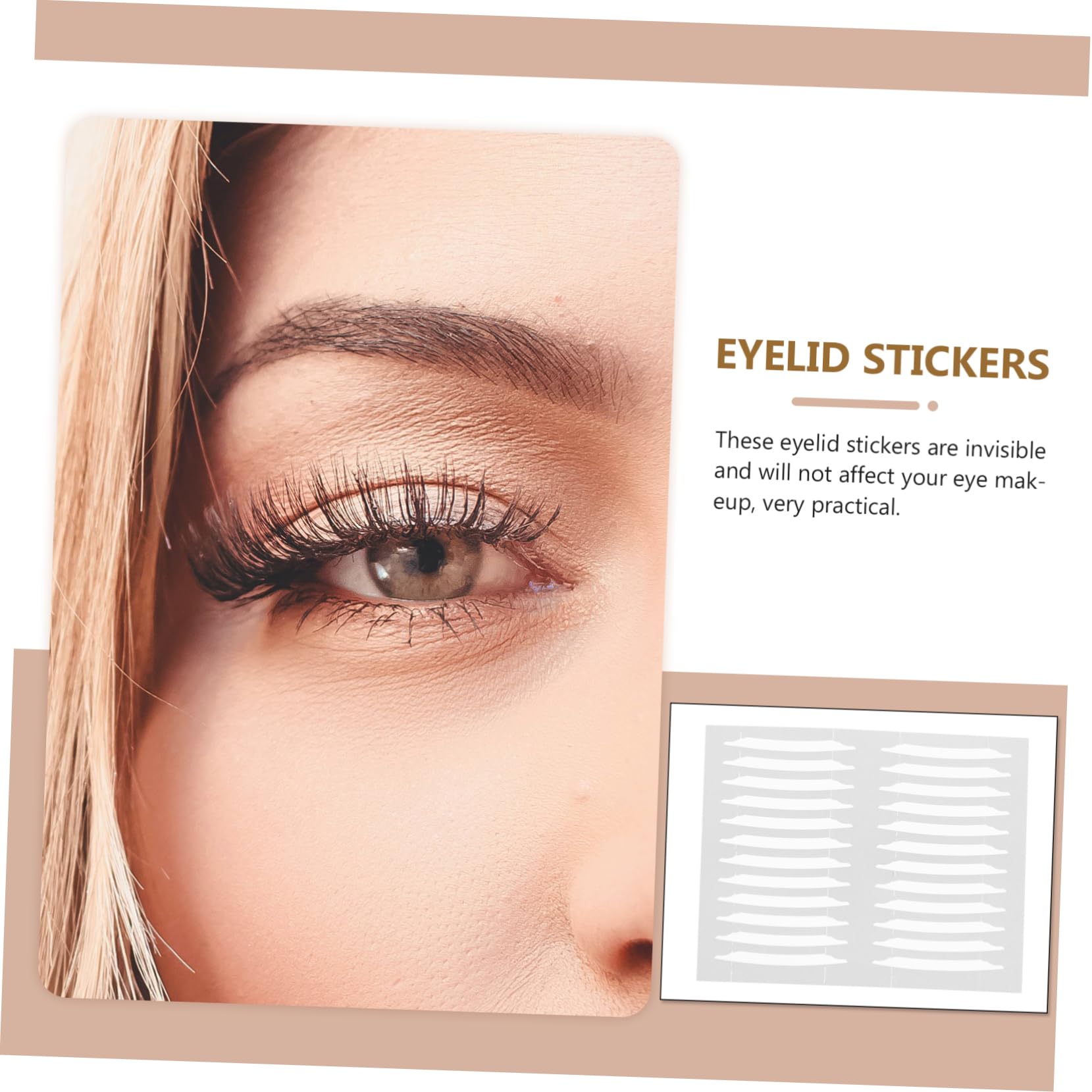 COHEALI 30ct Women's Double Eyelid Stickers Makeup Beauty Tape Natural Long-lasting and Easy to Apply
