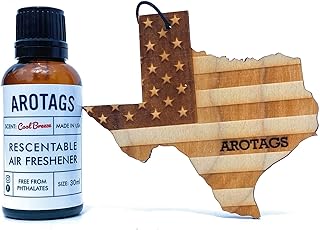 Sponsored Ad - Arotags Texas Patriot Wooden Car Air Freshener - Long Lasting Backwoods Birch Scent Diffuses for 365+ Days...