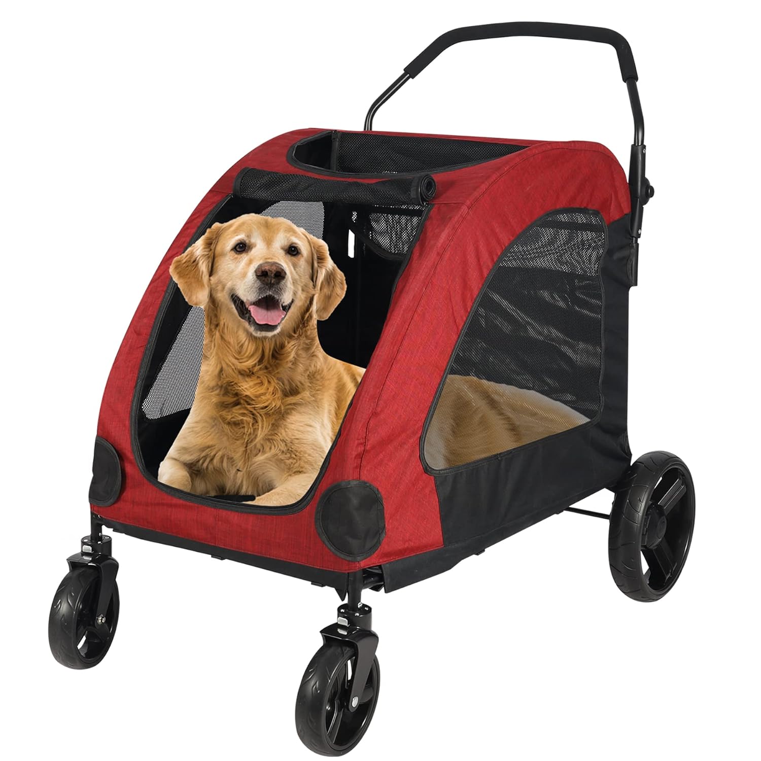 Stonehomy Dog Stroller for Large Dogs with Breathable Space
